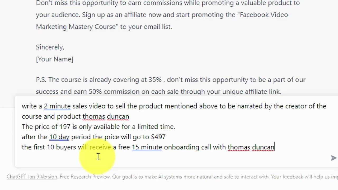 (12) The Perfect Script: How to Use ChatGPT to Create a High-Converting Sales Video