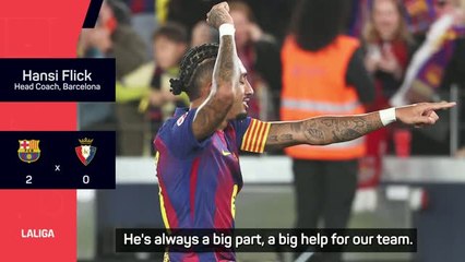 Raphinha double sees Barca beat Osasuna