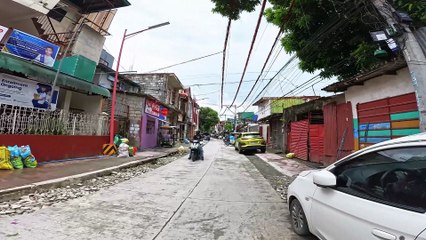 Clear Sky on Mustasa Street in Marikina City in the Philippines