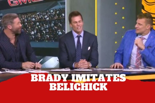 Tom Brady hilariously impersonates Bill Belichick as a no-nonsense college recruiter