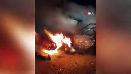 Kahreden olay! Patlayan otomobil bir kişiye mezar oldu