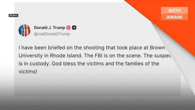 Trump sahkan FBI di lokasi, suspek tembakan Brown ditahan