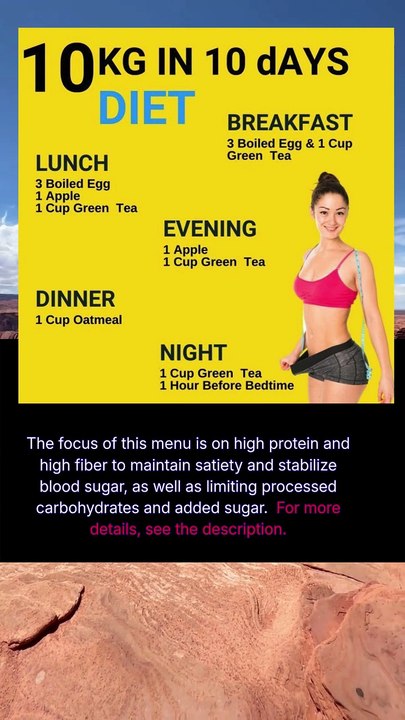 Daily Menu for an Effective Diet