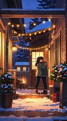 Warm Christmas Embrace