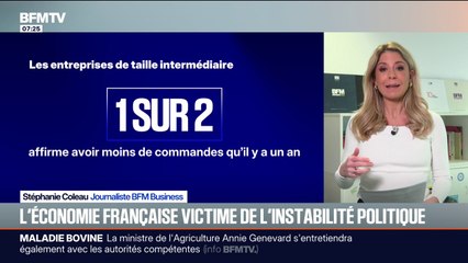Instabilité politique: une entreprise de taille intermédiaire sur deux estime avoir moins de commande qu'il y a un an