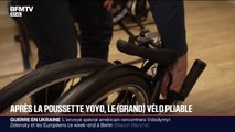 Après la poussette Yoyo, il invente un vélo à grande roue pliable en 5 secondes