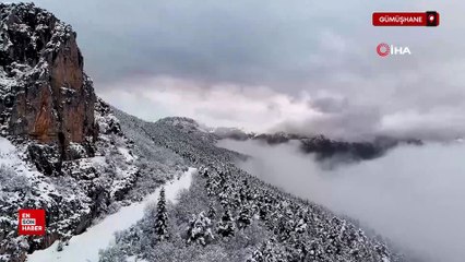 Gümüşhane beyaz gelinliğini giydi