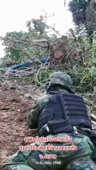 เปิดคลิปนาวิกโยธินกองทัพเรือ บุกยึดคืนพื้นที่บ้านสามหลัง จ.ตราด ปักธงชาติไทยสำเร็จ