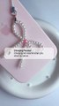 Cute Pearl Bow Phone Charm | Aesthetic Mobile Strap | Handmade Pearl Accessory