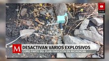 Plan Pánico desactiva cuatro explosivos improvisados en Buenavista, Michoacán
