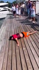 WATER TRAMPOLINE FAIL GONE WRONG 💥