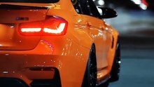 BMW car orange color video