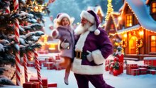 Santa & Baby Girl’s Magical Christmas Dance