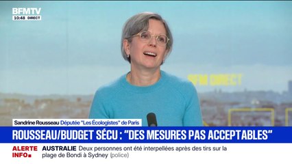 Budget de la Sécu: "C'est un budget de compromis (...) mais il y a des mesures qui ne sont pas acceptables", affirme Sandrine Rousseau