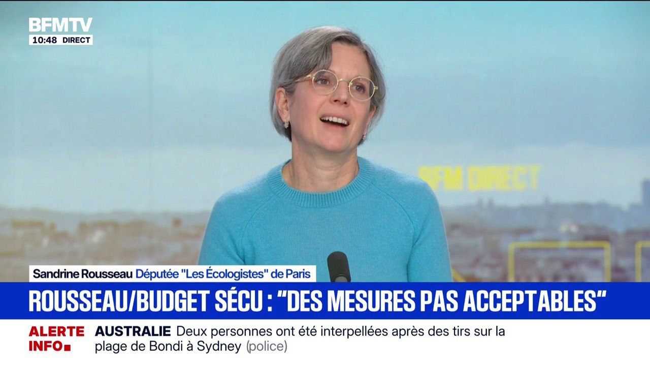 Budget de la Sécu: "C'est un budget de compromis (...) mais il y a des mesures qui ne sont pas acceptables", affirme Sandrine Rousseau