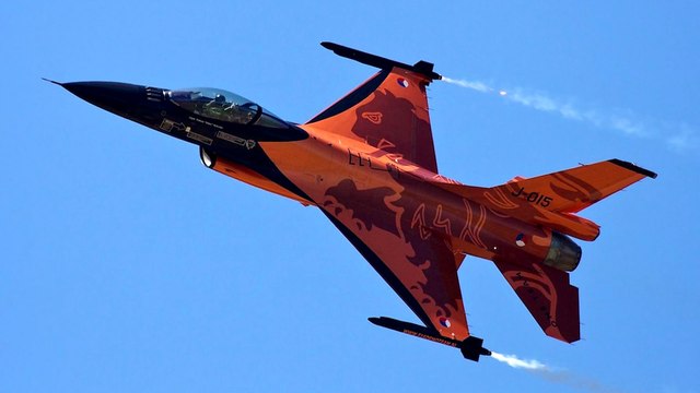 F -16 RNLAF solo display 🤩🎬BA 721 Rochefort🎬🤩