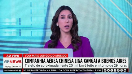 Companhia aérea chinesa inaugura voo de 20 mil km entre Xangai e Buenos Aires