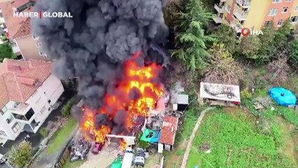 Sarıyer'de korkutan yangın: Ekipler müdahale ediyor