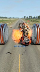 Realistic BeamNG Drive car crash physics. Watch in