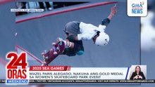 Mazel Paris Alegado, nakuha ang gold medal sa women's skateboard park event | 24 Oras Weekend