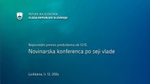 Novinarska konferenca po seji vlade (5.12.2024)