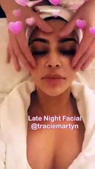 Kim Kardashian Posts Video Of Herself Getting Facial & It Looks Straight Out Of A Horror Movie