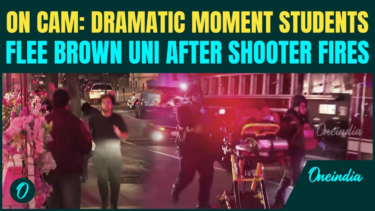 US Brown University Shooting DRAMATIC VIDEO: Moment Students FLEE IN PANIC As Shooter Open Fires