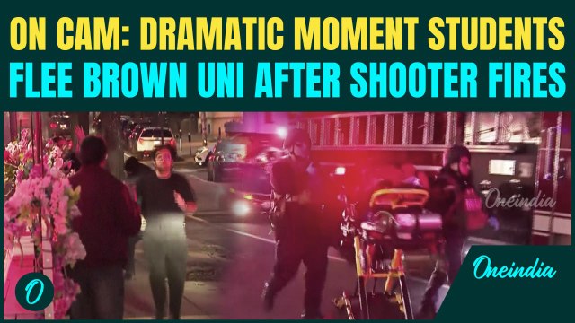 US Brown University Shooting DRAMATIC VIDEO: Moment Students FLEE IN PANIC As Shooter Open Fires