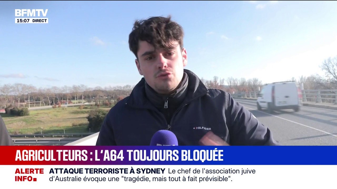 Les agriculteurs qui bloquent l'A64 se disent "prêt à discuter" avec Annie Genevard, ministre de l'Agriculture