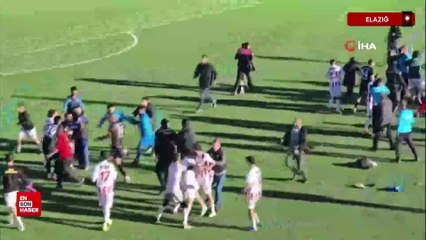Elazığ'da amatör maçta kavga