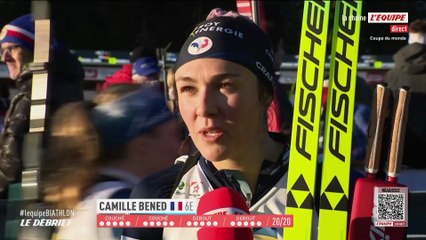 Camille Bened après sa sixième place lors de la poursuite à Hochfilzenen : « Ça me fait extrêmement plaisir » - Biathlon - Coupe du monde