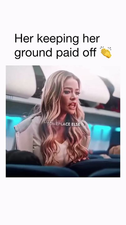 She was in the right