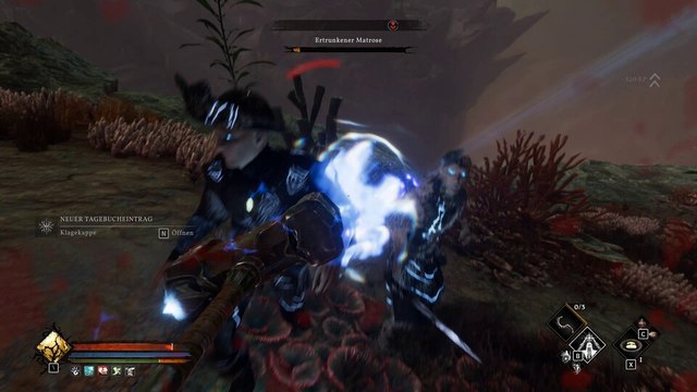 Wir umarmen ein Fischportal und holen dann den ganz großen Hammer raus - Gameplay aus Tainted Grail: The Fall of Avalon - Sanctuary of Sarras