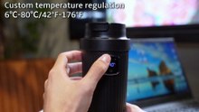 AEROGRIP ZD-16 Smart Thermoelectric Cooler & Heater Cup – Perfect Hot & Cold Drinks Anywhere, Travel, Car & Office Friendly