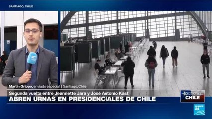 Informe desde Santiago: abren las urnas de una polarizada segunda vuelta presidencial