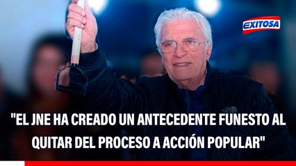 Edmundo del Águila: "El JNE ha creado un antecedente funesto al quitar del proceso a Acción Popular"