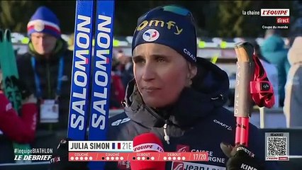 Julia Simon, 21e lors de la poursuite à Hochfilzen : « Je suis dans le dur physiquement » - Biathlon - Coupe du monde