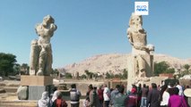 Los famosos Colosos de Memnon han sido restaurados en Egipto