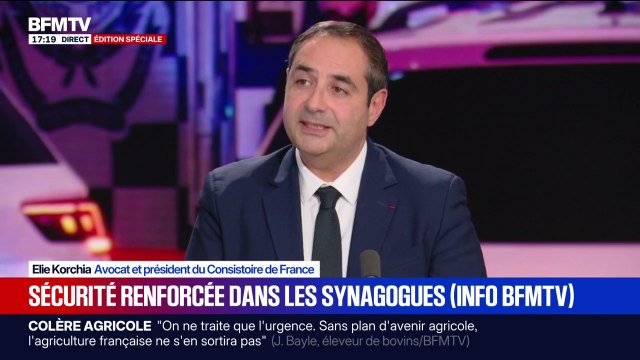 Fusillade à Sydney: Elie Korchia, président du Consistoire de France, déplore un peu plus de 1.500 actes antisémites en France en 2025