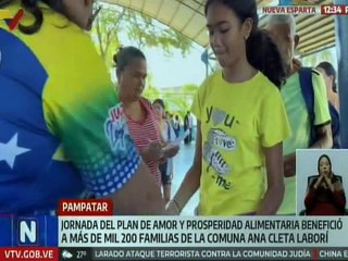 Mil 200 familias de Pampatar fueron beneficiadas por el Plan Amor y Prosperidad Alimentaria