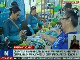 Plan Amor y Prosperidad Alimentaria ofreció distintos rubros a precios asequibles en Amazonas