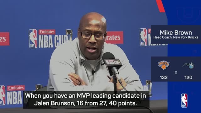 Brown continues Brunson's MVP campaign after 40-point haul