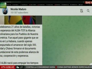 Jefe de Estado: Celebramos 21 años de batallas, victorias y esperanzas del ALBA-TCP