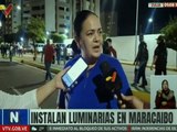 Instalan luminarias en la avenida 5 de Julio para optimizar los servicios públicos de Maracaibo