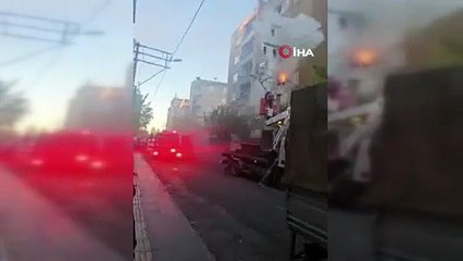 Diyarbakır’da aşırı yüke dayanamayan trafo alev aldı