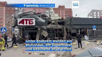 Mehrere Verletzte nach russischen Luftangriffen auf Saporischschja