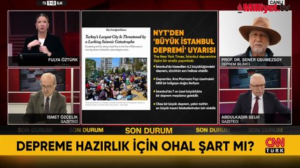 Deprem Bilimci Şener Üşümezsoy: Makalenin hiçbir dayanağı yok