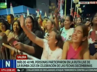 Trujillanos disfrutaron de la Ruta Live de la Rumba 2025 en celebración de la época decembrina