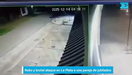 Robo y brutal ataque en La Plata a una pareja de jubilados