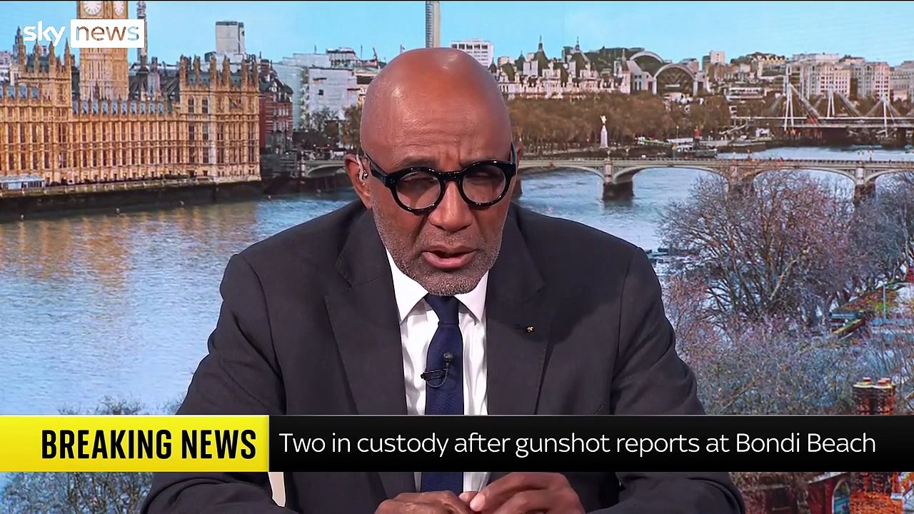 Two people are in police custody after shots were fired on Bondi beach.